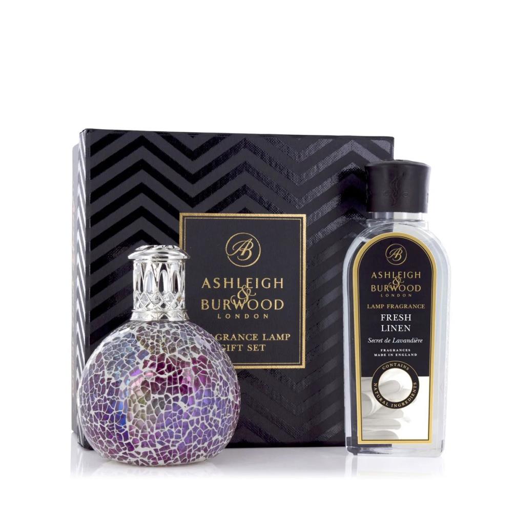 Ashleigh & Burwood Pearlecense Fragrance Lamp & Fresh Linen Gift Set £35.55